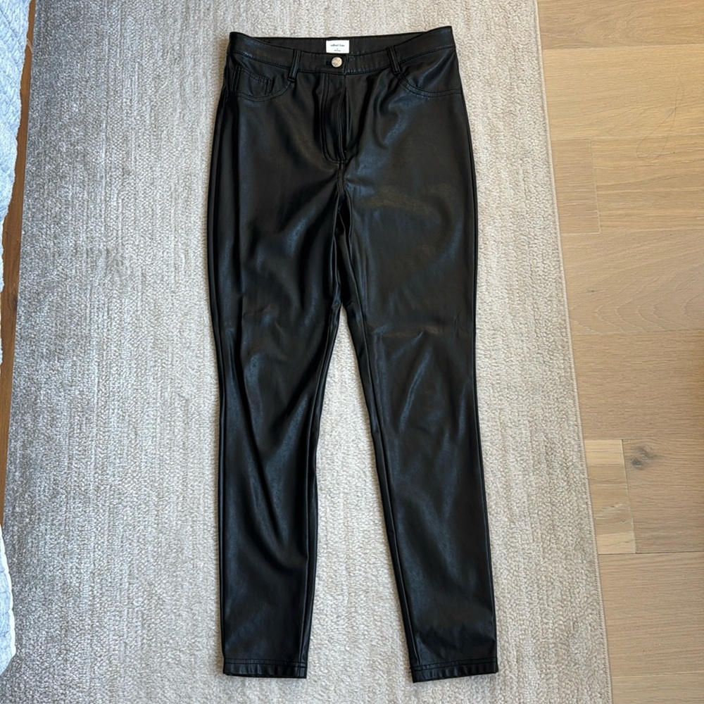 Leather skinny pants